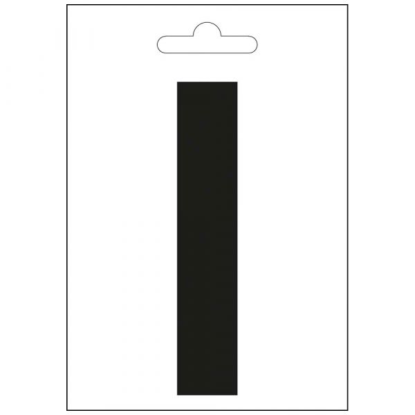 Lettre Nautic i noire 100 mm.