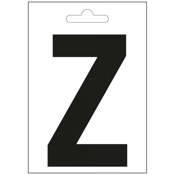 Lettre Nautic z noire 100 mm.