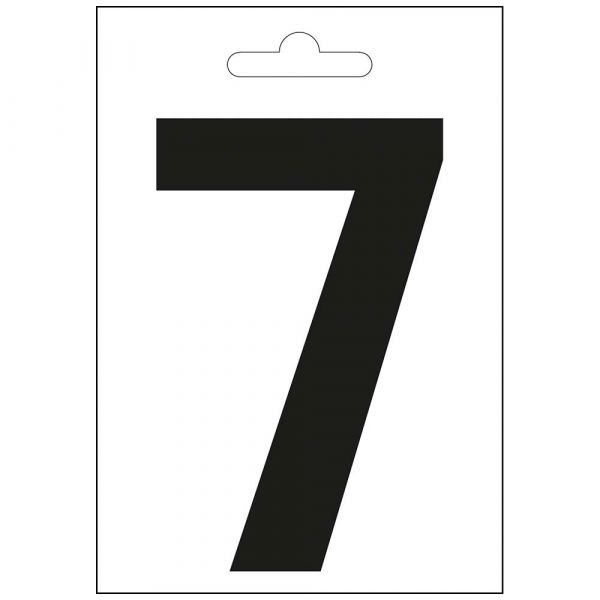 Numéro Nautic 7 noir 100 mm.