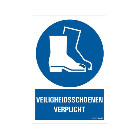 Panneau chaussures de sécurité obligatoires - 230x330 mm.