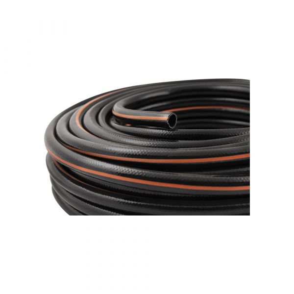 Tuyau d'arrosage AC 12 mm. Decker noir de 25 mètres