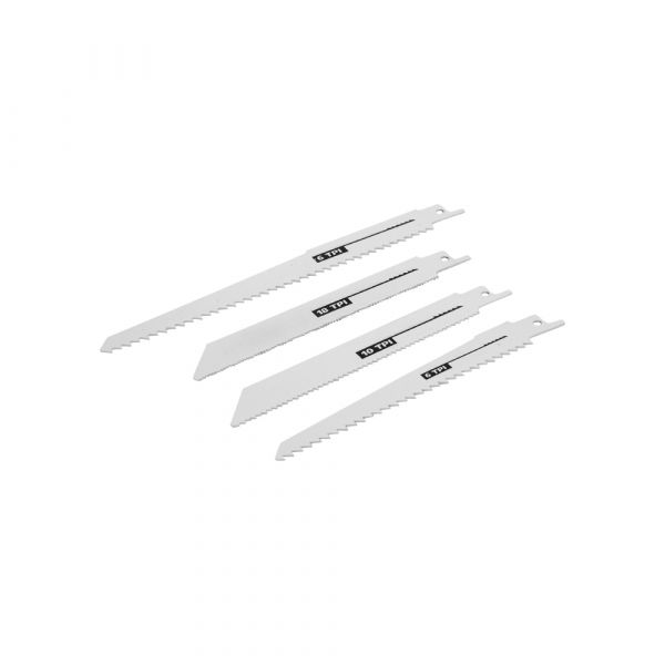 Jeu de scies alternatives bois métal 4 pcs.