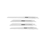 Jeu de scies alternatives bois métal 4 pcs.