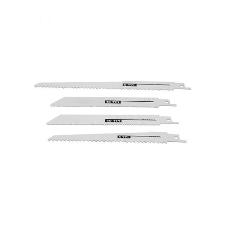 Jeu de scies alternatives bois métal 4 pcs.