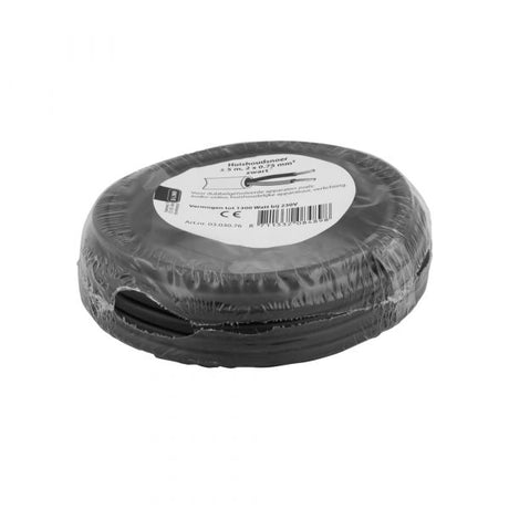 Cordon domestique 2x0,75 noir 5 mètres.