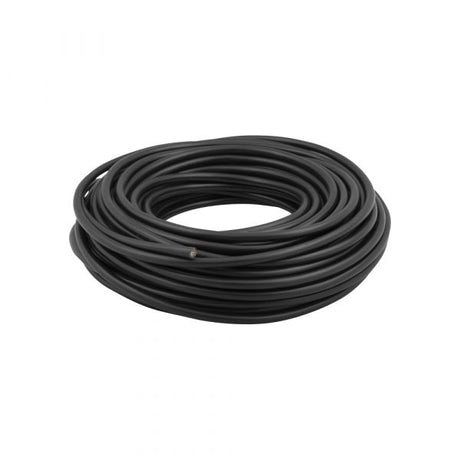 Cordon domestique 2x0,75 noir 20 mètres