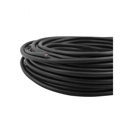 Cordon domestique 2x0,75 noir 20 mètres