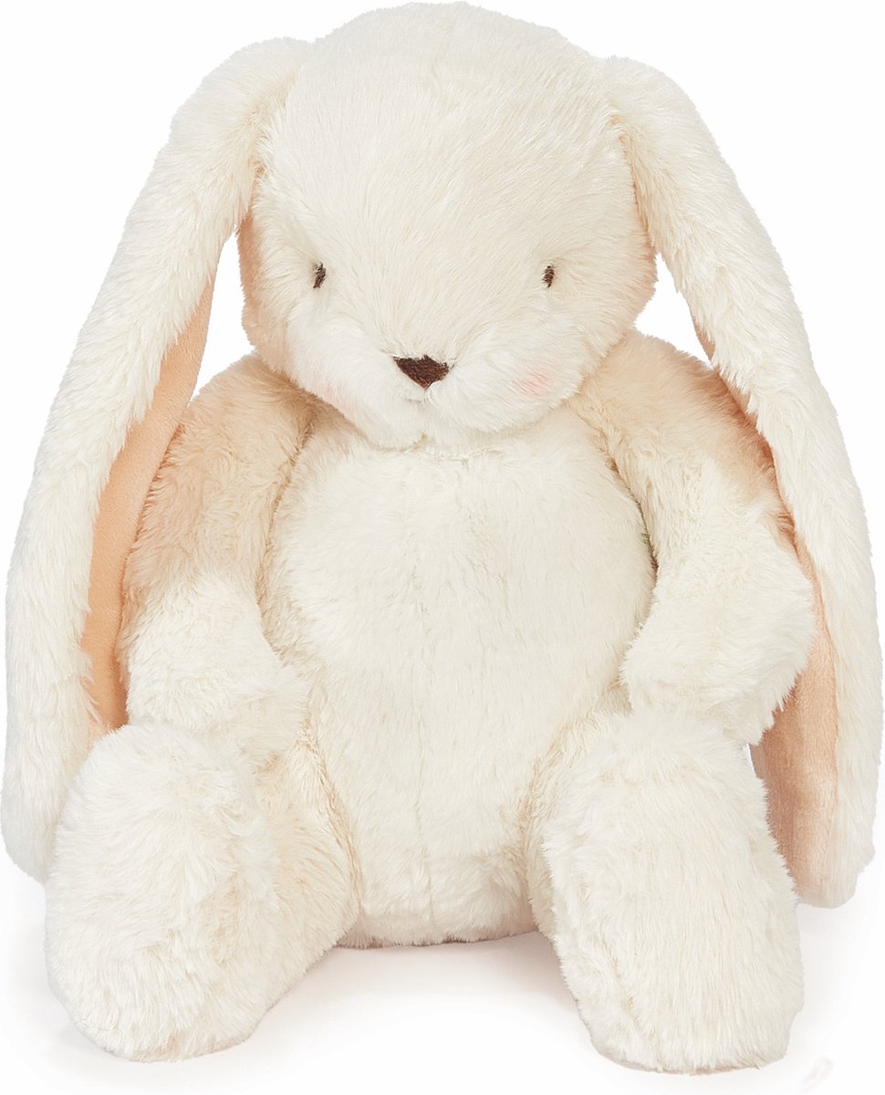 Bunnies by the bay grignoter lapin - peluche - détails brodés - 30 cm - crème