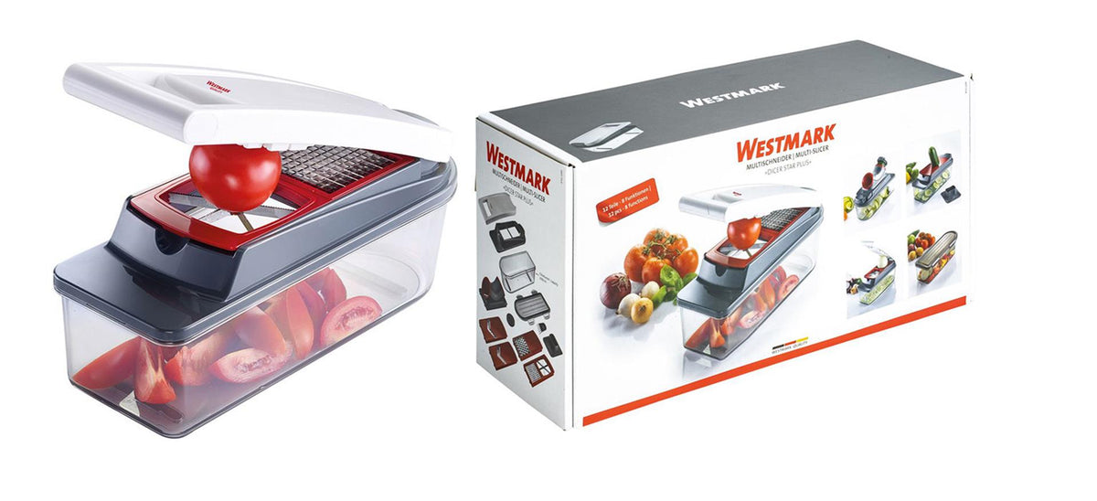 Westmark multi-cutter 12 pièces avec bac de récupération 315x115x145mm
