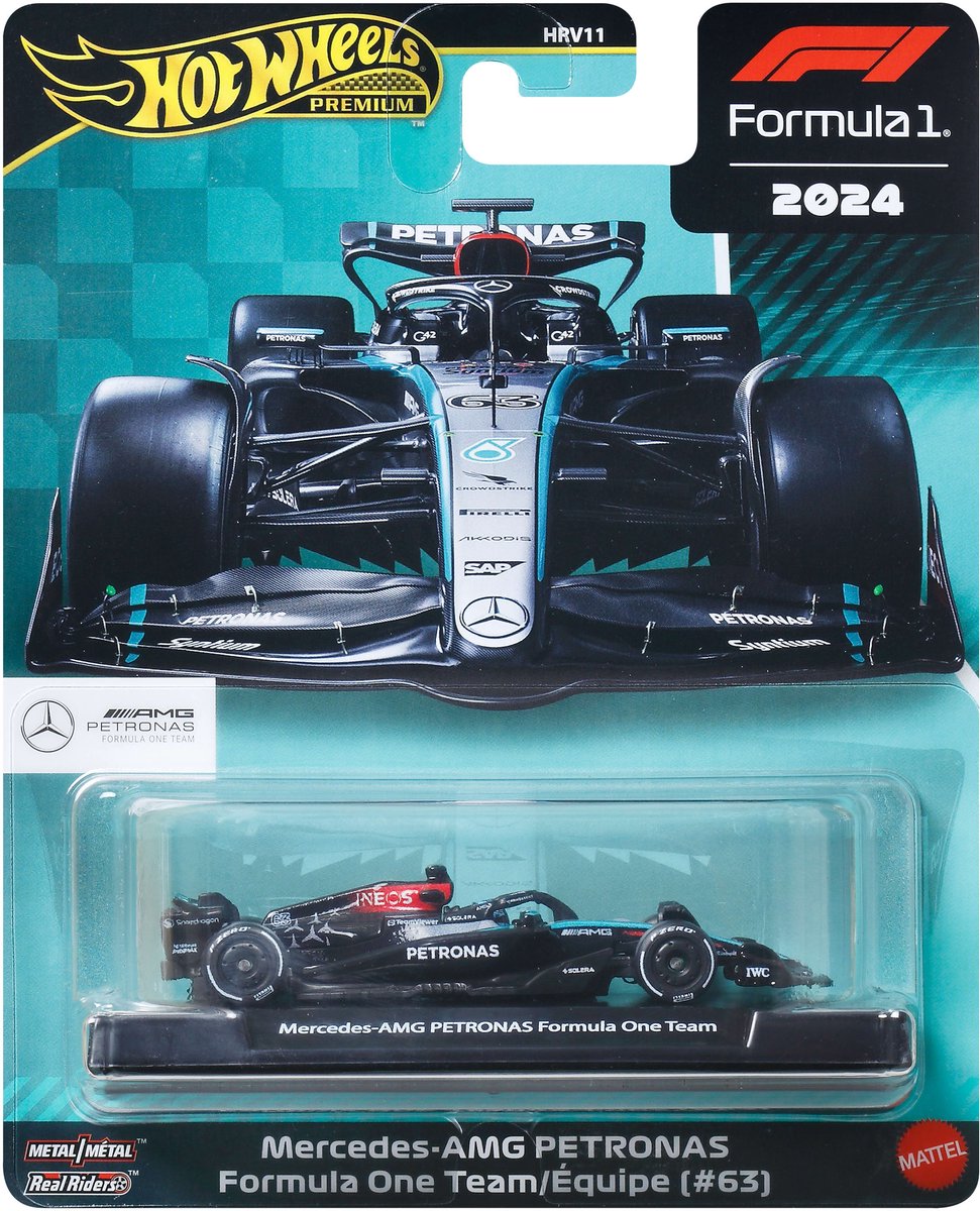 Hot Wheels George Russell Mercedes-Benz Formule 1 Voiture de course 1:64