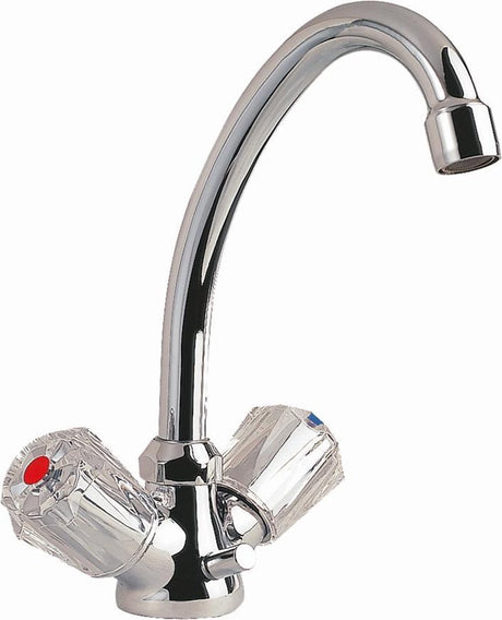 Robinet de cuisine Schütte Brillant - mitigeur - bec haut et pivotant - chrome