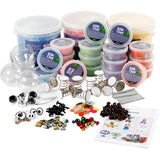 Amis drôles en argile de soie, set de classe, différentes couleurs, 1 set