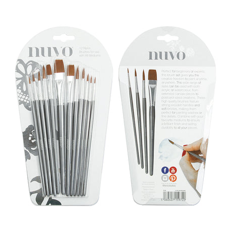Nuvo par Tonic Studios nuvo • ensemble de pinceaux 12 pièces