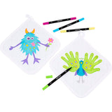 Creativ company group set de maniques avec marqueurs, noir, blanc, 1 set