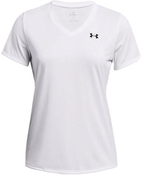Under armour tech ssv - chemise de sport femme solid-wht - blanc - noir