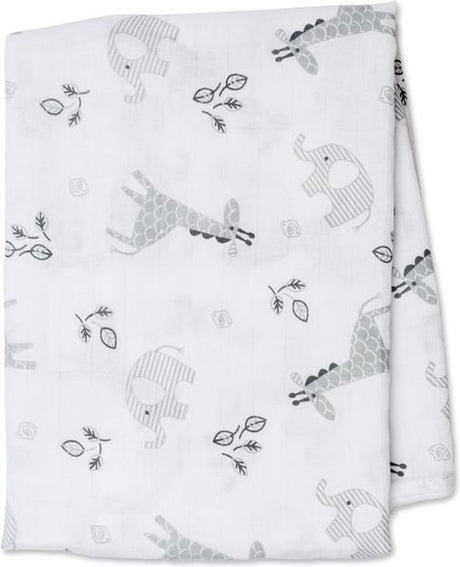 Lulujo - mousseline - emmaillotage - coton - 120x120 cm - afrique