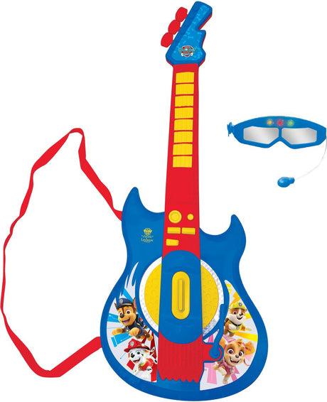 Guitare électronique lumineuse Lexibook Paw Patrol avec microphone en forme de lunettes