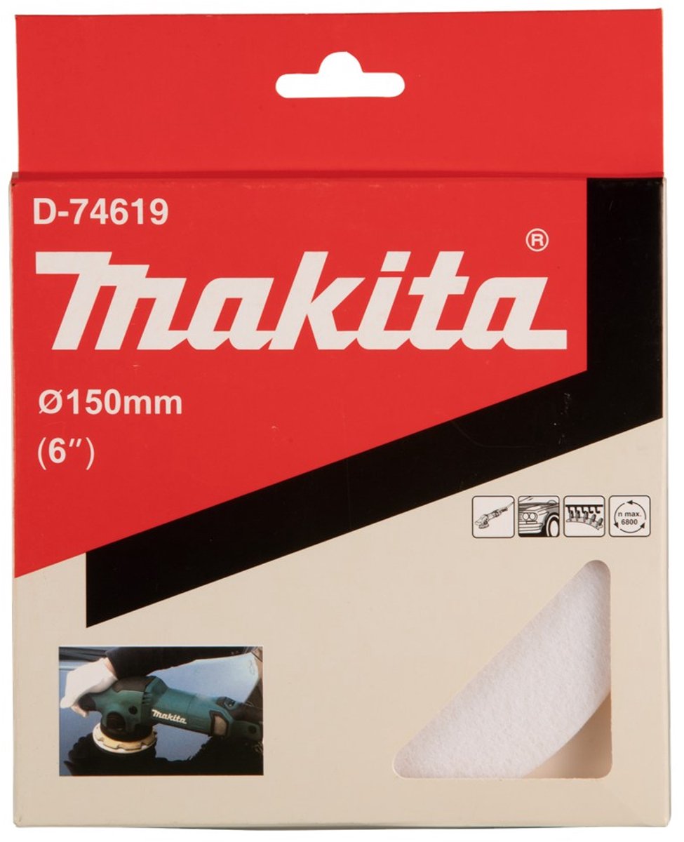 Makita d-74619 disque de nettoyage en feutre 150mm