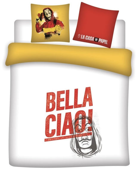 La casa de papel dekbedovertrek bella ciao - polyester