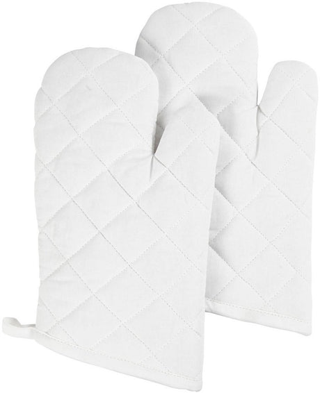 Gant de cuisine Creativ company, taille 18x28 cm, 145 gr, blanc, 2 pièces 1 boîte