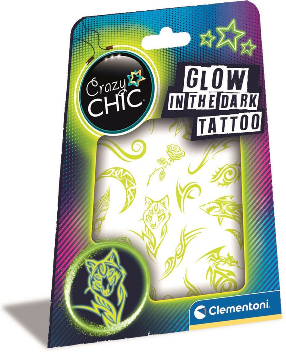 Clementoni Crazy Chic - Urban Tattoos brille dans le noir