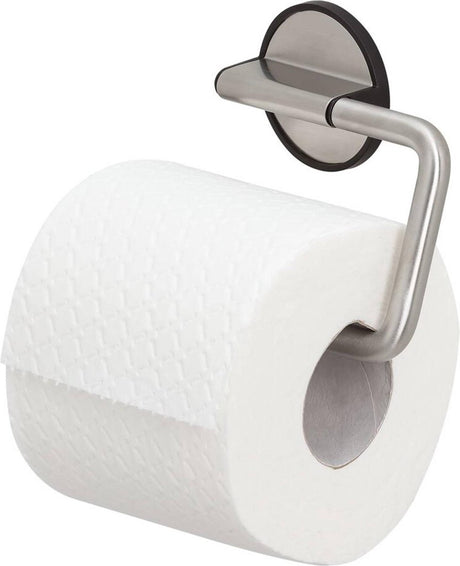 Tiger tune - porte-rouleau papier toilette sans perçage - porte-rouleau papier toilette - ruban adhésif 3m - acier inoxydable brossé noir