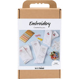 Creativ company hobby set broderie, chaussettes, blanc, 1 boîte