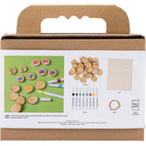 Creativ company mini hobby set dessin, jeu de mémoire et trois à la suite, différentes couleurs, 1 boîte