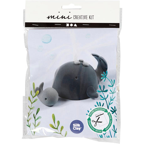 Creativ company cc mini kit créatif baleine avec veau