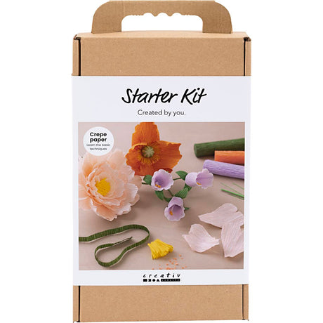 Kit de fleurs de crêpapier