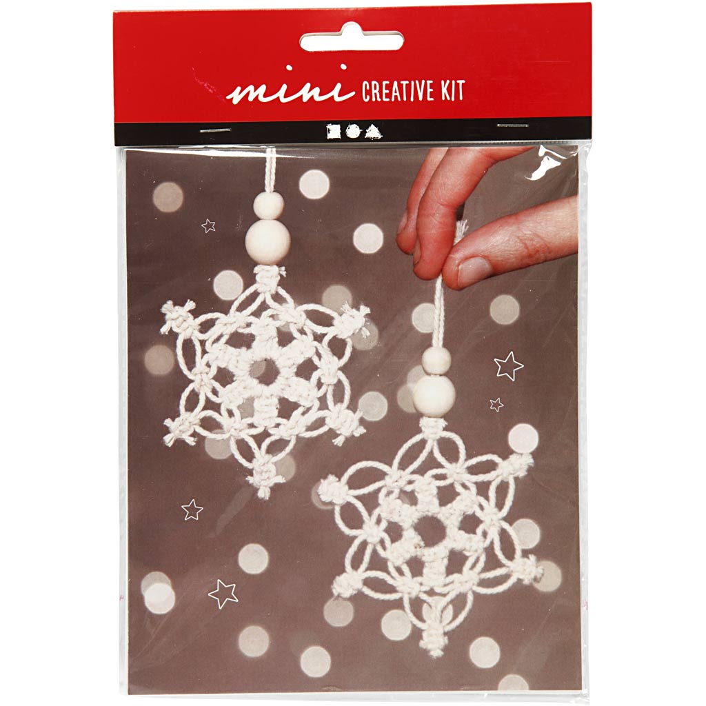 Creativ company mini kit créatif macramé flocon de neige
