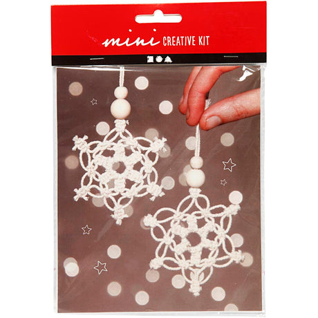 Creativ company mini kit créatif macramé flocon de neige