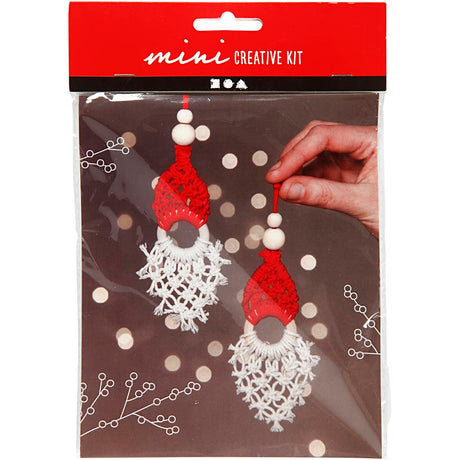Creativ company mini kit créatif pendentif gnome de Noël