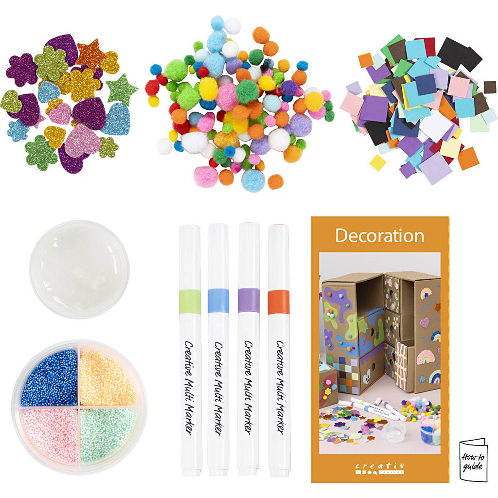 Société créative ma décoration de station artisanale, différentes couleurs, 1 boîte