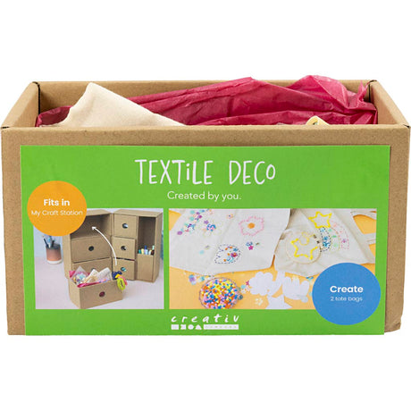 Creativ company my craft station décoration textile, diverses couleurs, 1 boîte