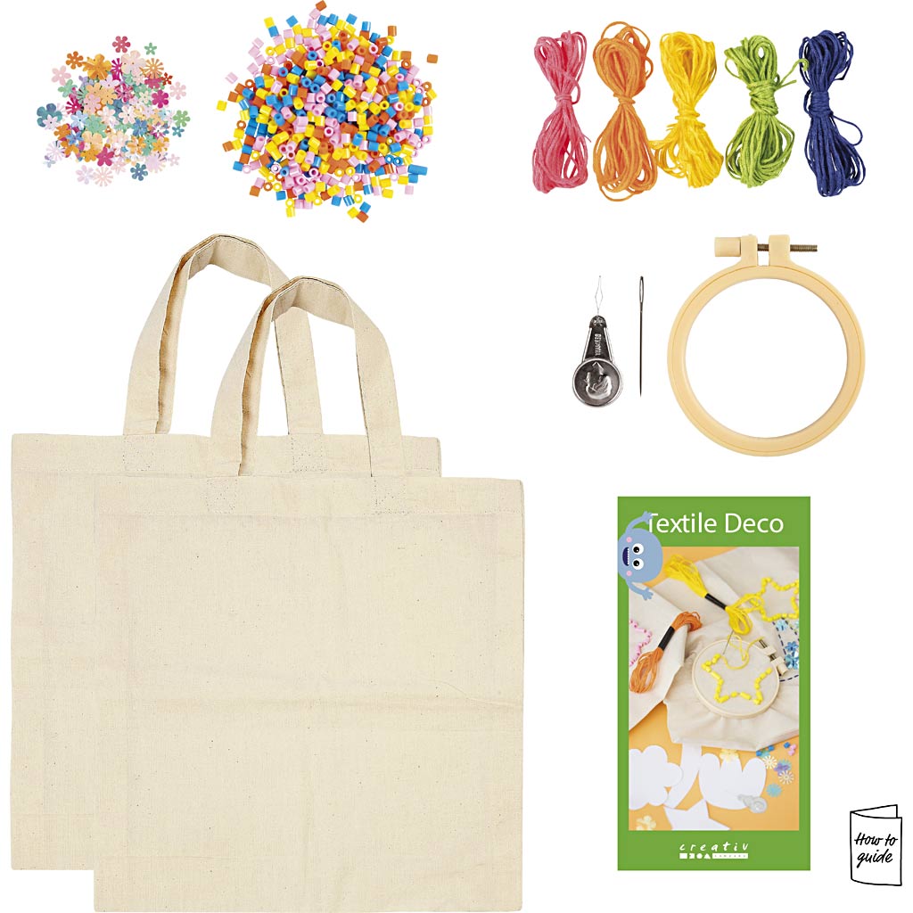 Creativ company my craft station décoration textile, diverses couleurs, 1 boîte
