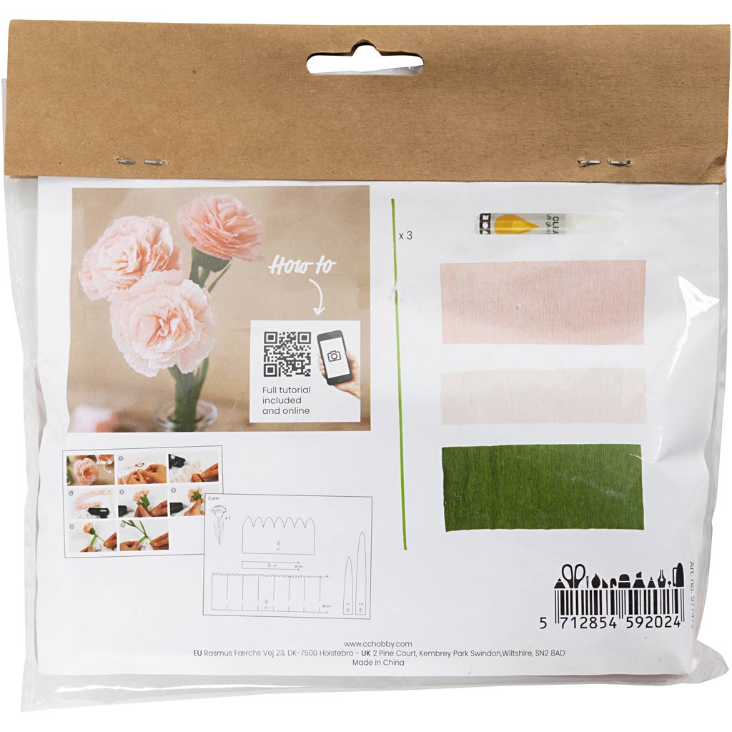 Creativ Company Mini Hobbyset Crepepapier œillets
