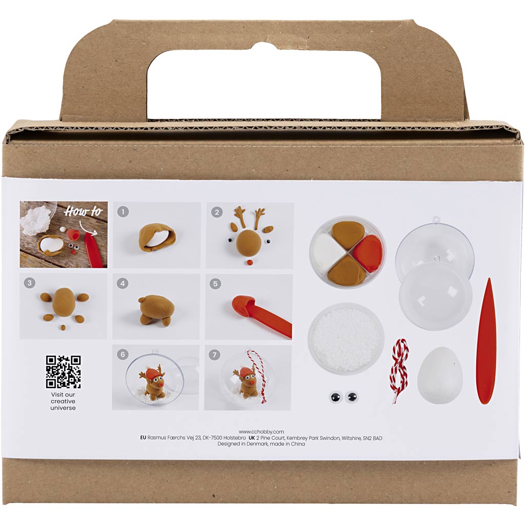 Creativ company mini hobby set sculpture, renne, 1 boîte