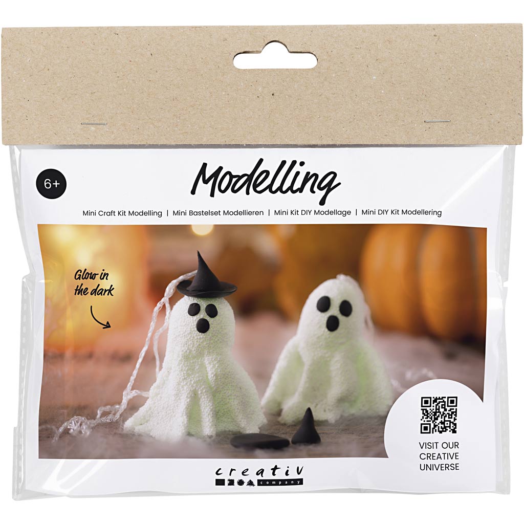 Creativ company mini hobby set modelage, fantôme, 1 boîte
