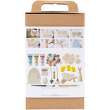 Creativ company hobby set Ensemble de porte lapin de Pâques, couleurs pastel, 1 boîte