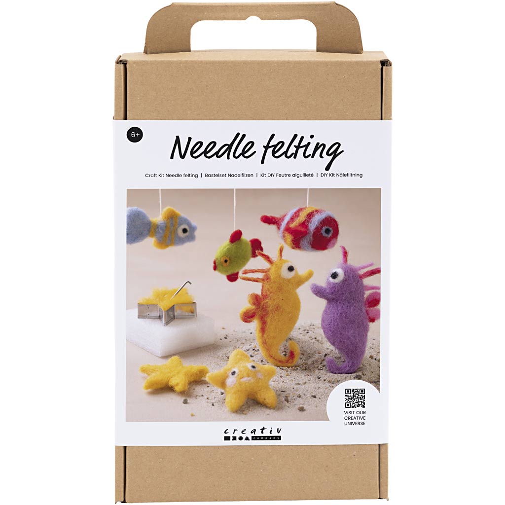 Creativ Company Hobbyset Needle a ressenti des animaux marins