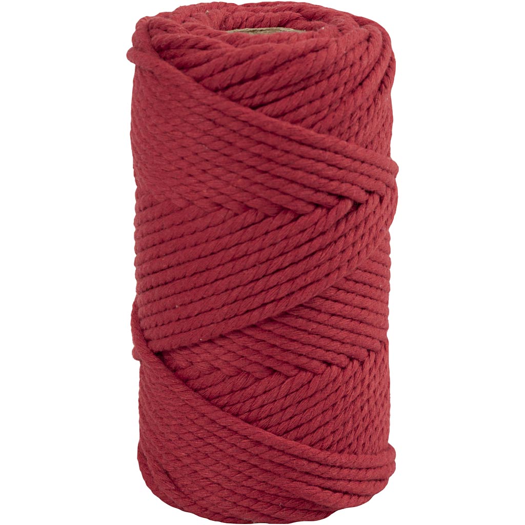 Creev Company Macrame Cord Red, 55m