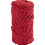 Creev Company Macrame Cord Red, 55m