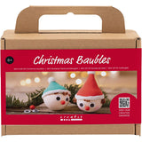 Creativ company mini hobby set Boules de Noël, nains rouges et verts, 1 boîte