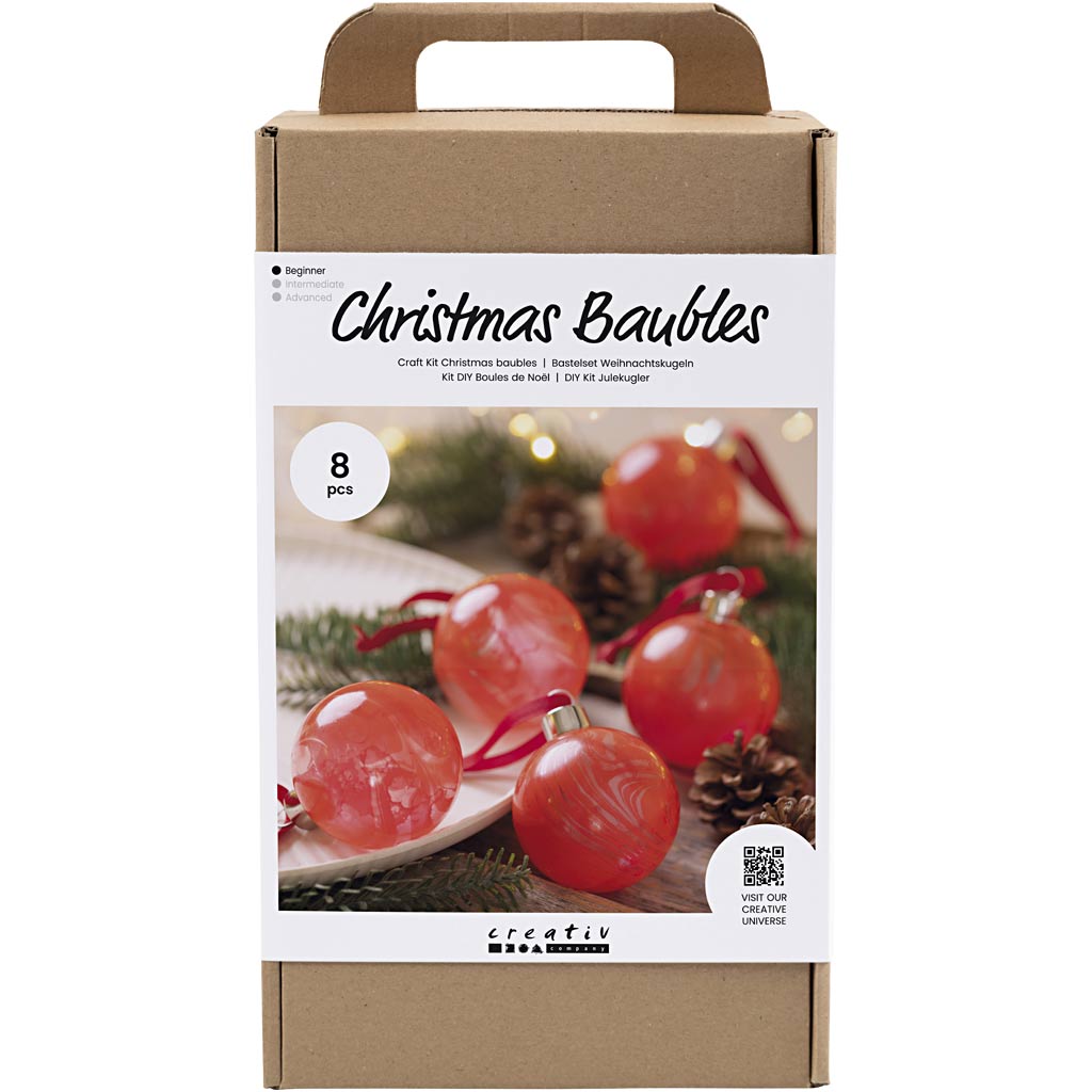 Creativ company hobby set Boules de Noël, marbre, 1 boîte