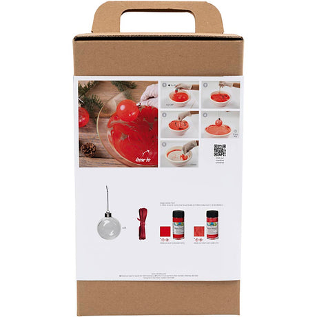 Creativ company hobby set Boules de Noël, marbre, 1 boîte