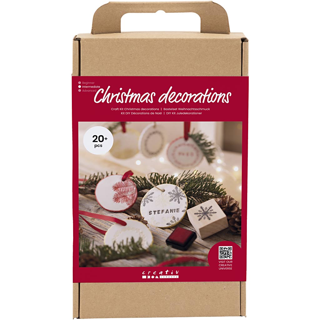 Creativ company hobby set décorations de Noël, argile auto-durcissante, 1 boîte