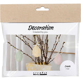 Creativ company mini hobby set décoration, œufs, couleurs pastel, 1 boîte