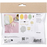 Creativ company mini kit de loisirs couture, œufs de Pâques, couleurs pastel, 1 boîte