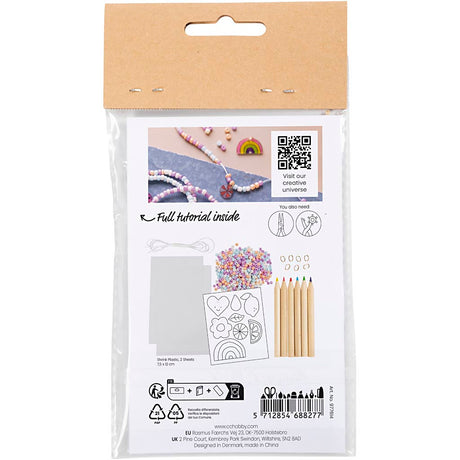 Creativ Company Mini Hobbyset Jewelry Shrink Film Film Bracelets Purple